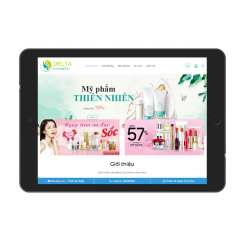 Mẫu Website Bán Mỹ Phẩm MA-444