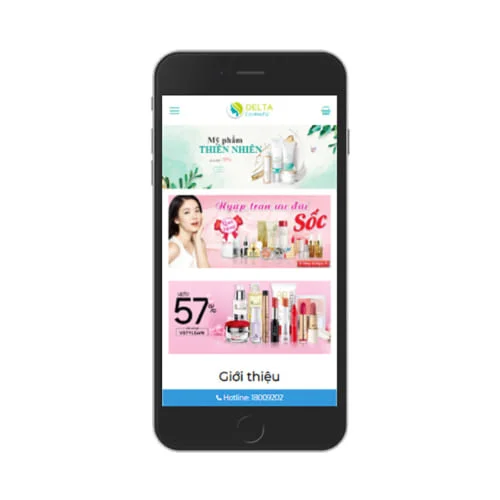 Mẫu Website Bán Mỹ Phẩm MA-444