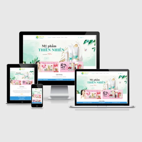 Mẫu Website Bán Mỹ Phẩm MA-444