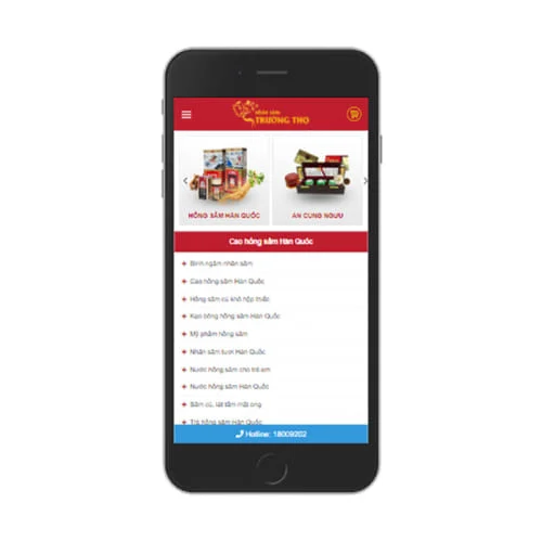 Mẫu Website Bán Nhân Sâm MA-381