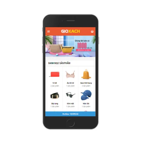 Mẫu Website Bán Phụ Kiện Thời Trang MA-357