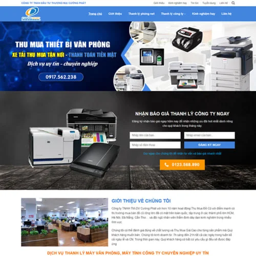 Thiết Kế Website Bán, Thanh Lý Thiết Bị Văn Phòng MA-346