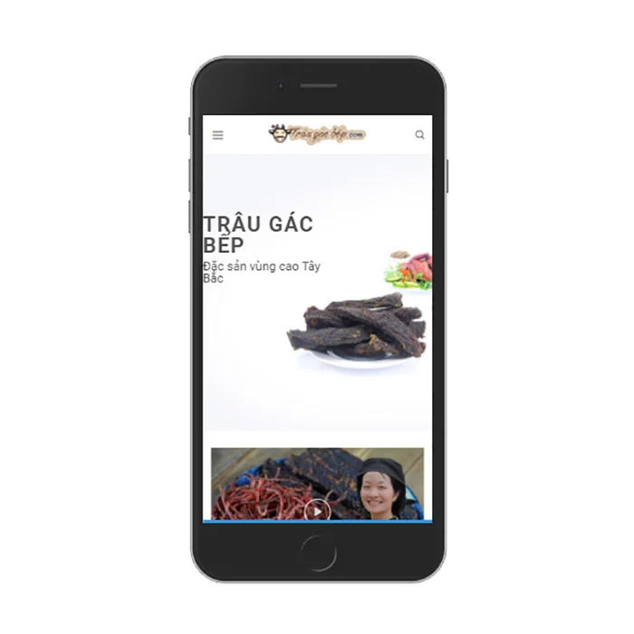 Thiết Kế Website Bán Thịt Trâu MA-391