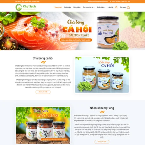 Thiết Kế Website Bán Thực Phẩm MA-424 Thiết Kế Website Bán Thực Phẩm MA-424
