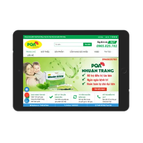 Mẫu Website Bán Thuốc MA-344