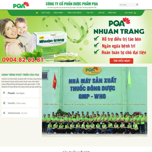 Mẫu Website Bán Thuốc MA-350