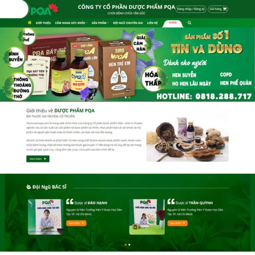 Thiết Kế Website Bán Thuốc MA-393
