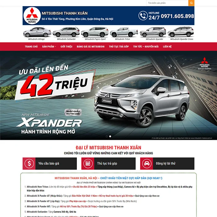 Thiết Kế Website Bán Xe MA-384
