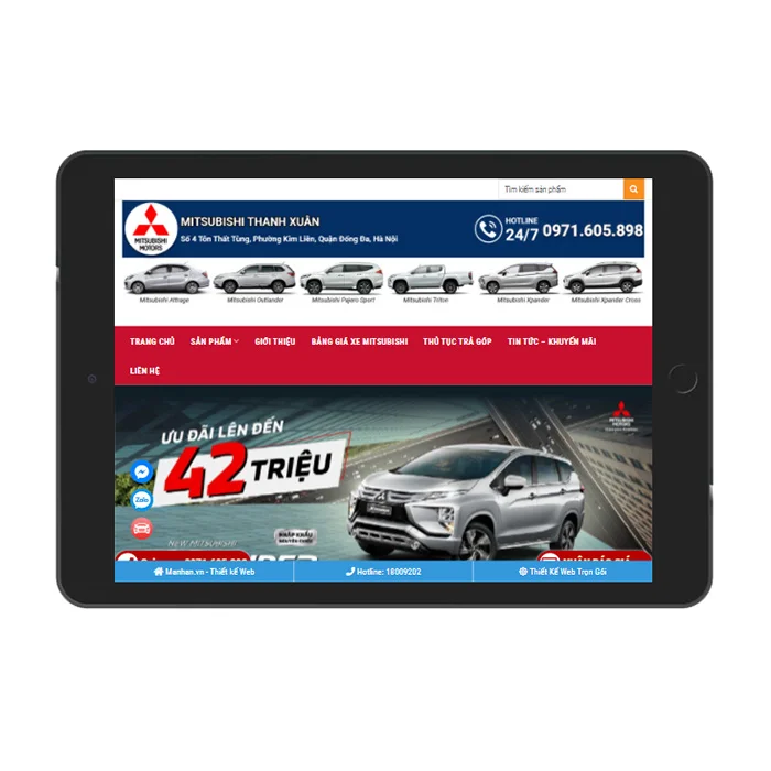 Thiết Kế Website Bán Xe MA-384