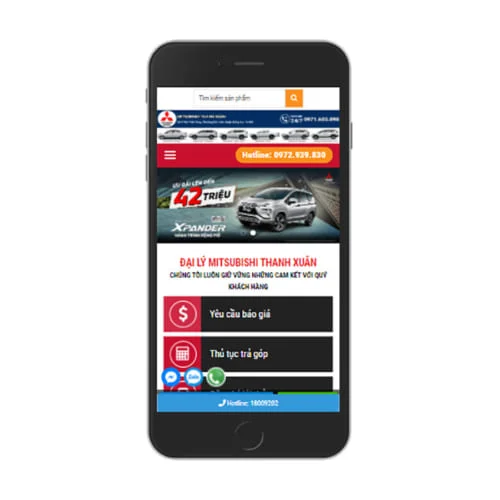 Mẫu Website Bán Xe MA-384