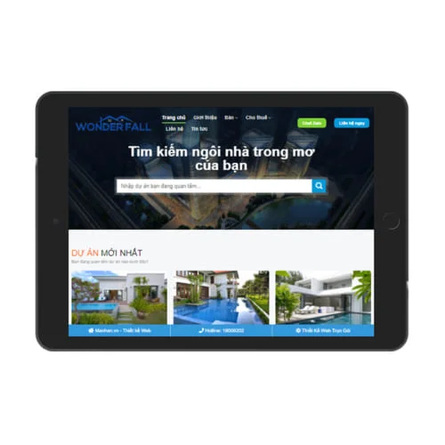 Mẫu Website Bất Động Sản MA-422