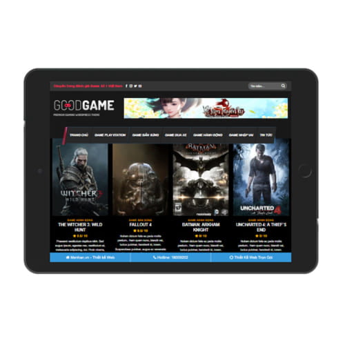 Mẫu Website Gaming MA-457