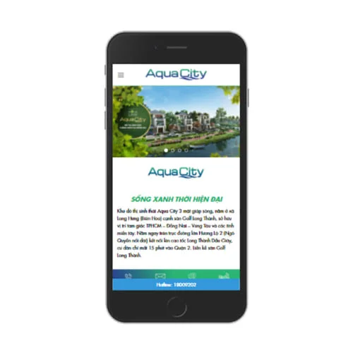 Mẫu Website Giới Thiệu Bất Động Sản MA-419