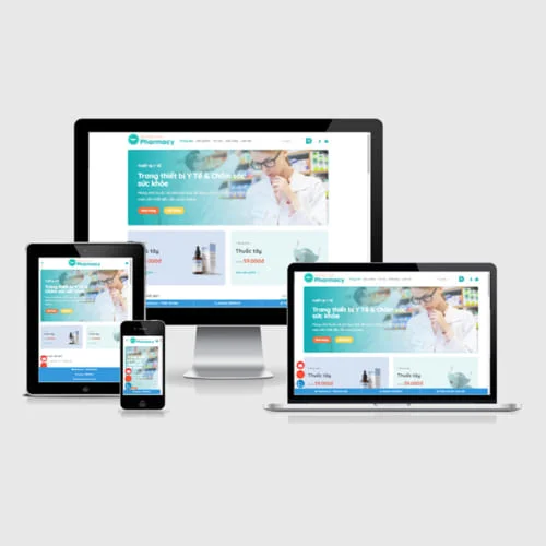 Thiết Kế Website Giới Thiệu Dịch Vụ Kinh Doanh Dược Phẩm, Trang Thiết Bị Y Tế MA-331