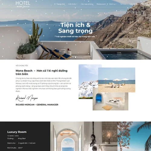 Thiết Kế Website Khách Sạn MA-412