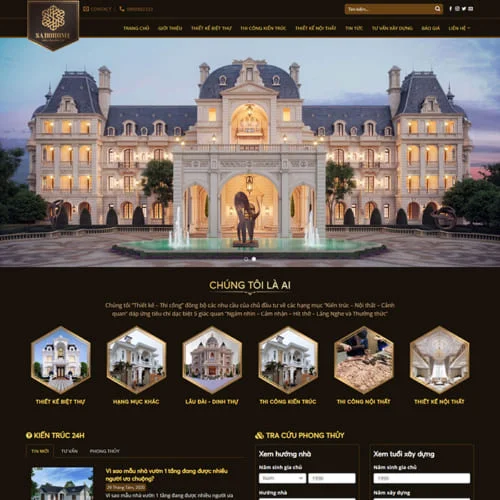 Thiết Kế Website Nội Thất, Kiến Trúc MA-449