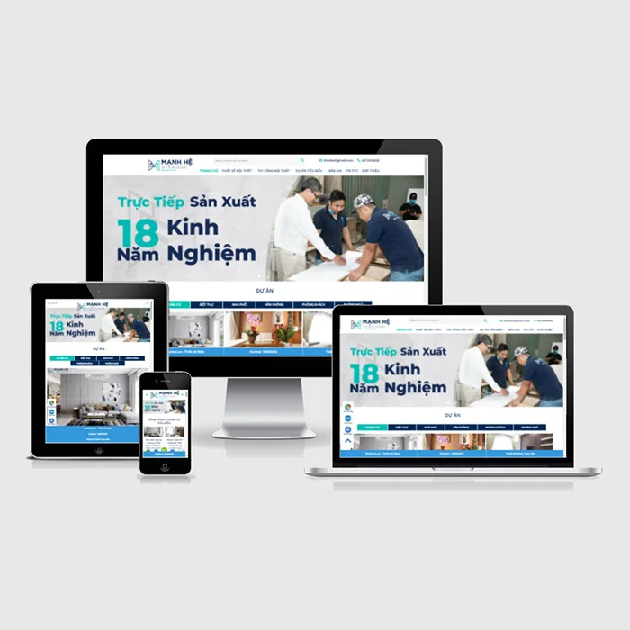 Thiết Kế Website Thiết Kế Thi Công Nội Thất MA-404