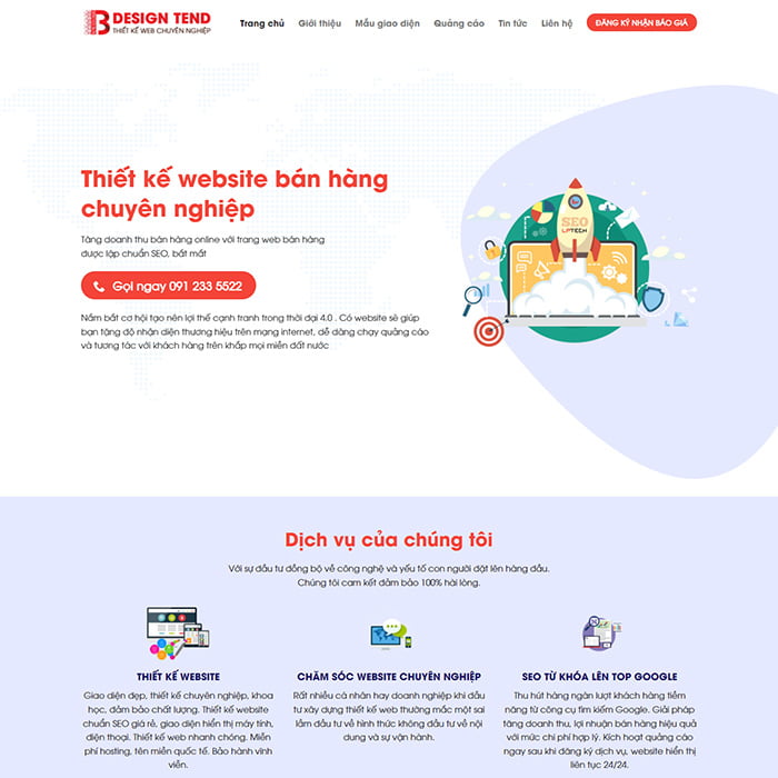 Mẫu Website Thiết Kế Web MA-414