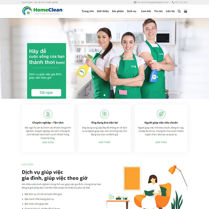 Thiết Kế Website Vệ Sinh MA-460