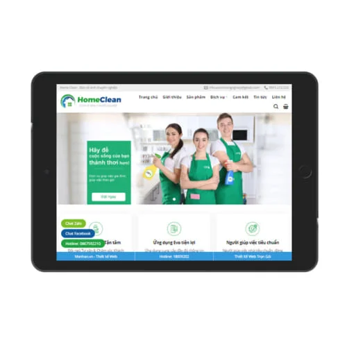 Mẫu Website Vệ Sinh MA-460