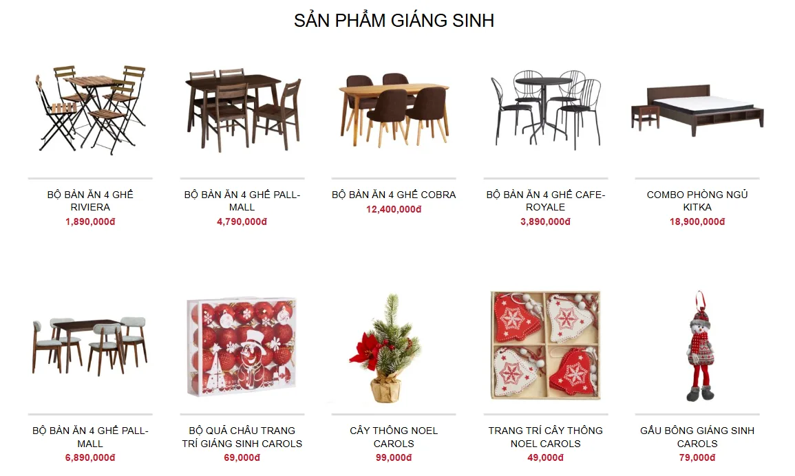 Thiết Kế Website Bán Đồ Nội Thất MA-380