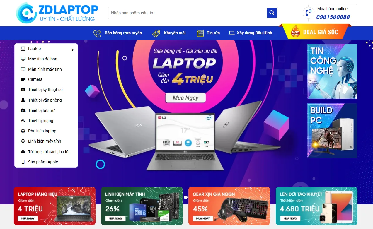 Thiết Kế Website Bán Máy Tính MA-363