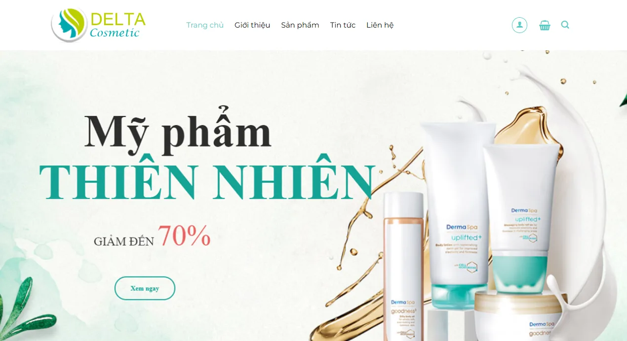 Thiết Kế Website Bán Mỹ Phẩm MA-444