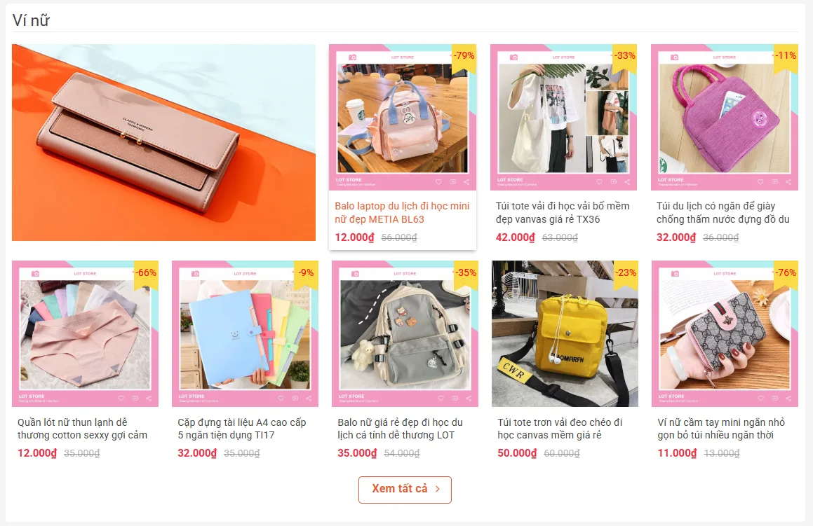 Thiết Kế Website Bán Phụ Kiện Thời Trang MA-357