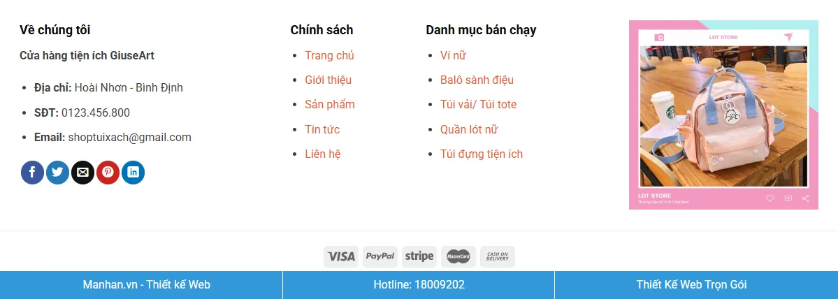 Thiết Kế Website Bán Phụ Kiện Thời Trang MA-357