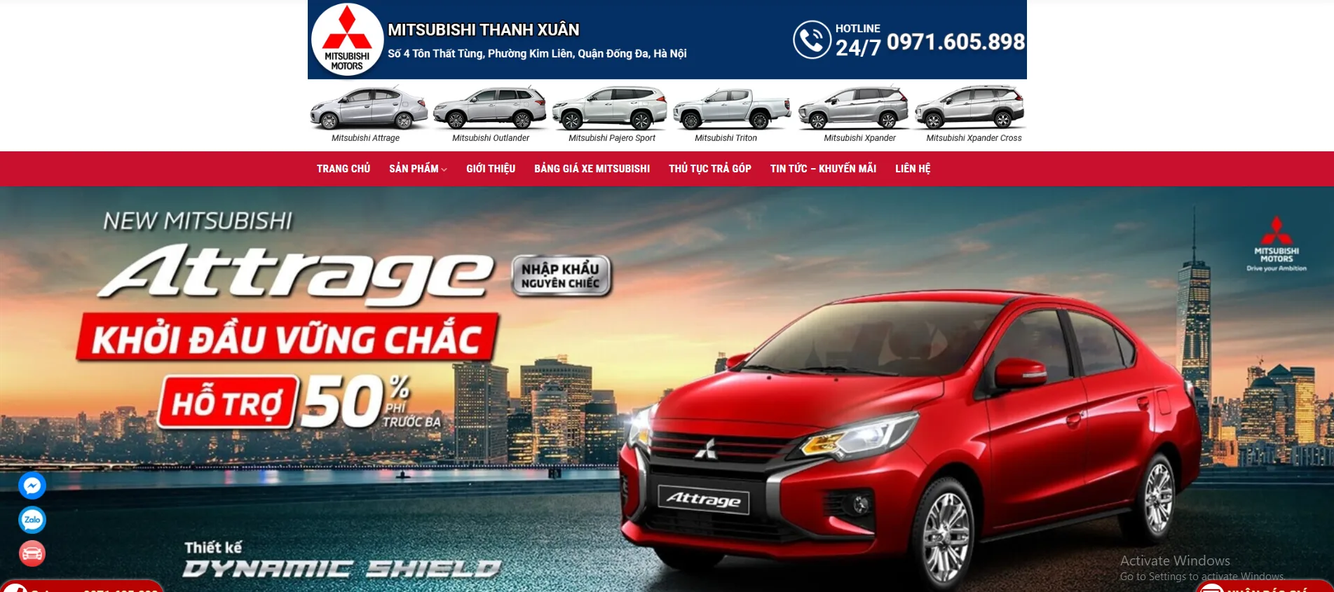 Thiết Kế Website Bán Xe MA-384