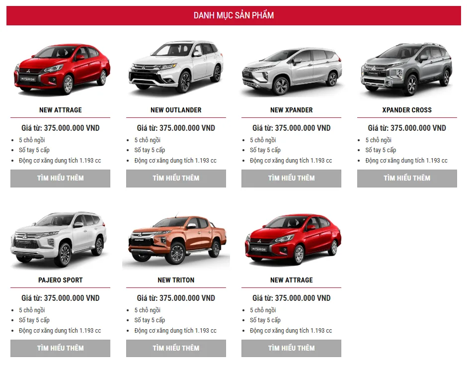Thiết Kế Website Bán Xe MA-384