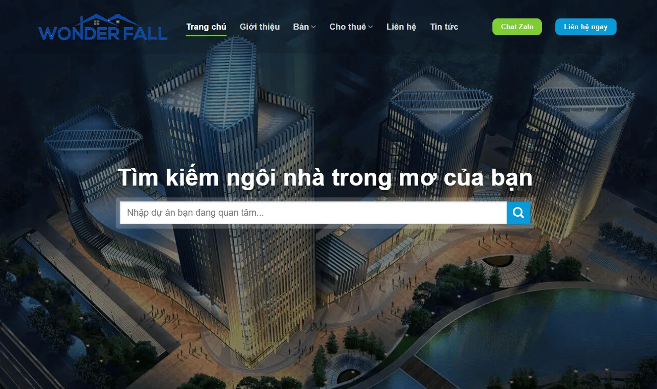 Thiết Kế Website Bất Động Sản MA-422