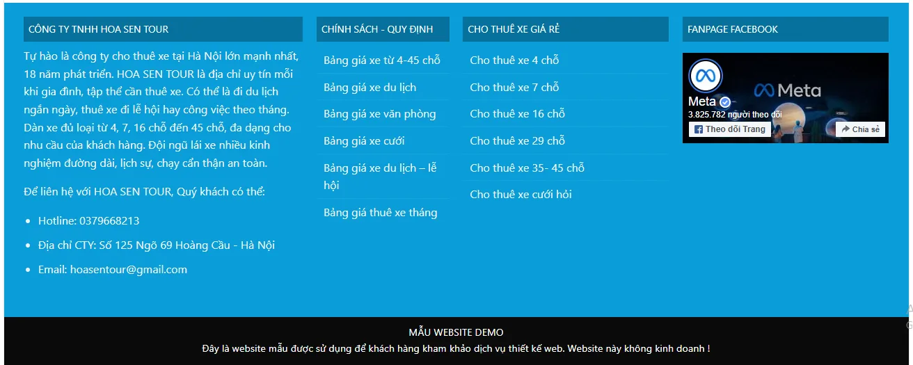 Thiết Kế Website Cho Thuê Xe MA-374