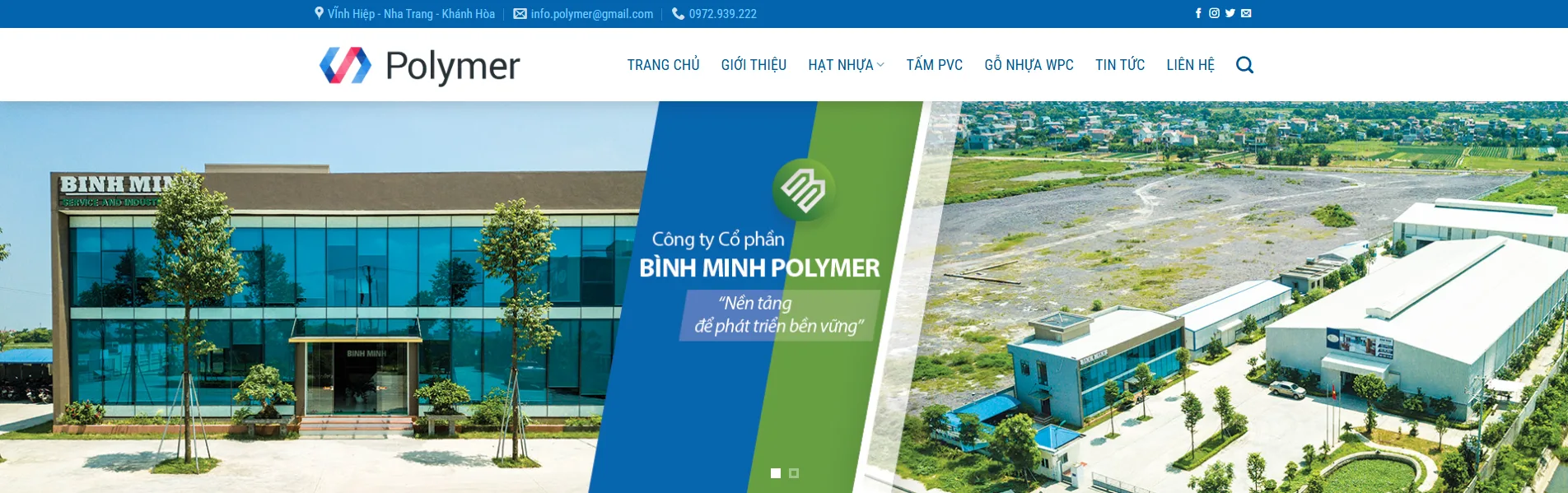Thiết Kế Website Công Ty Nhựa MA-409