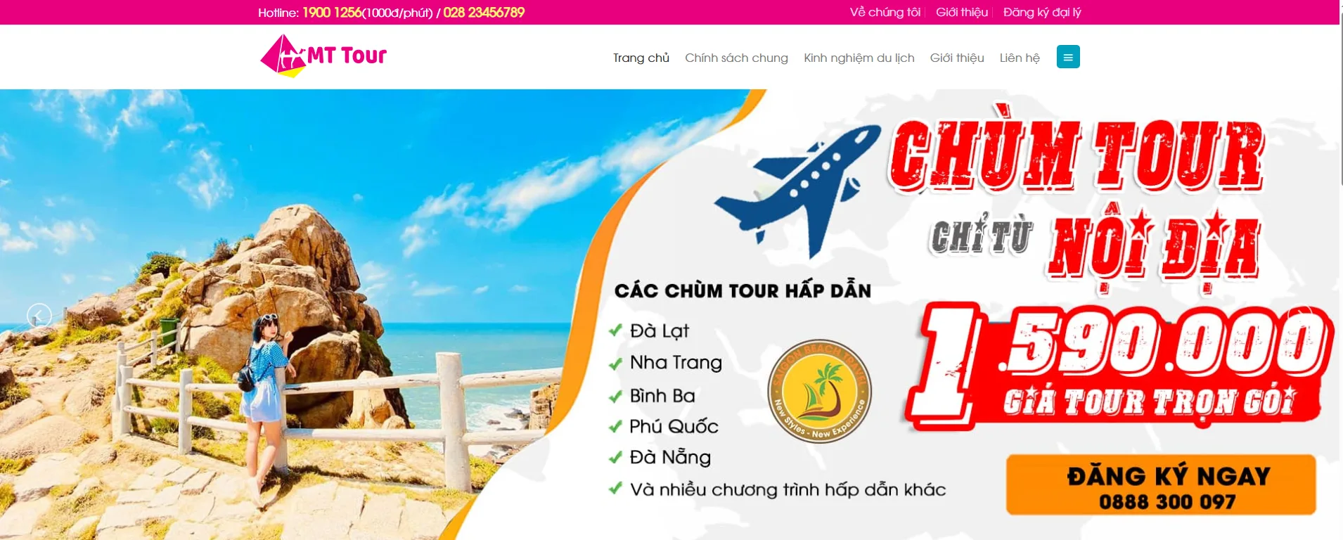 Thiết Kế Website Du Lịch MA-452