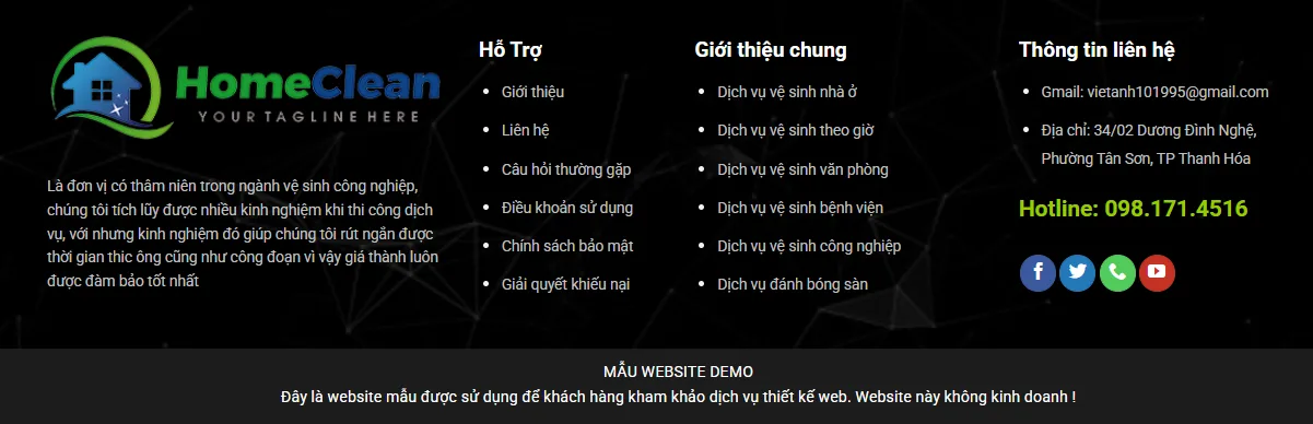 Thiết Kế Website Vệ Sinh MA-460