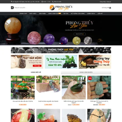 Mẫu Website Bán Đồ Phong Thuỷ MA-512