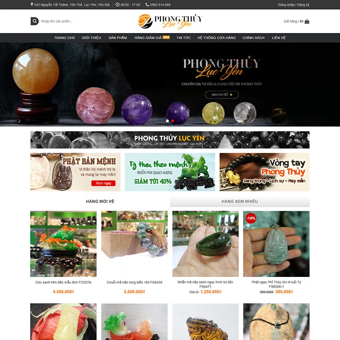 Thiết Kế Website Bán Đồ Phong Thuỷ MA-512