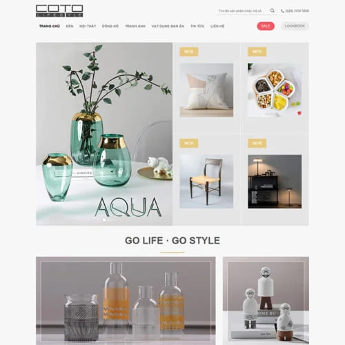 Mẫu Website Bán Đồ Trang Trí MA-481
