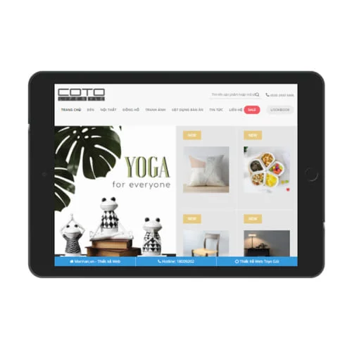 Mẫu Website Bán Đồ Trang Trí MA-481