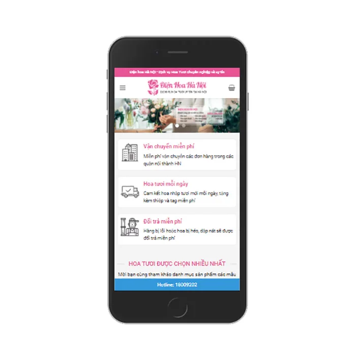 Thiết Kế Website Bán Hoa MA-601