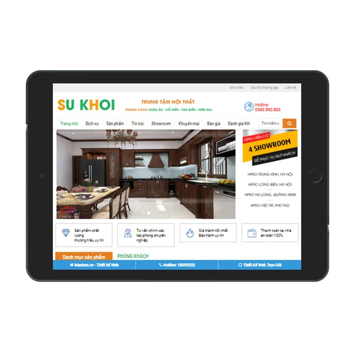 Thiết Kế Website Bán Nội Thất MA-562
