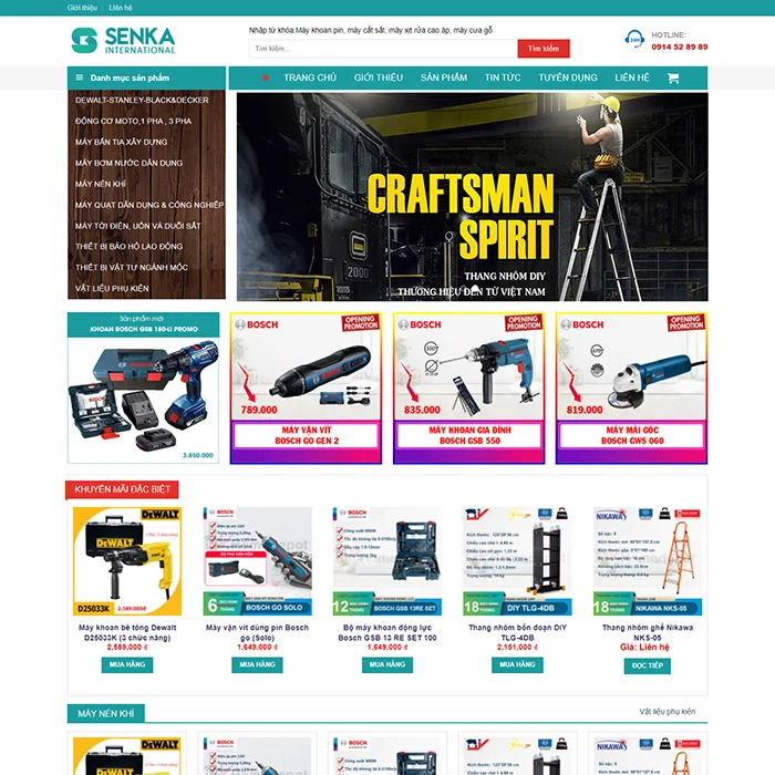 Thiết Kế Website Bán Thiết Bị Điện MA-537