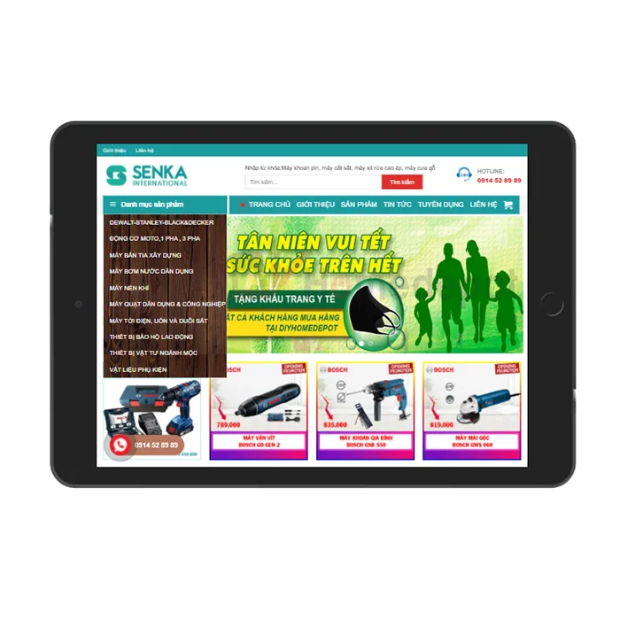 Thiết Kế Website Bán Thiết Bị Điện MA-537
