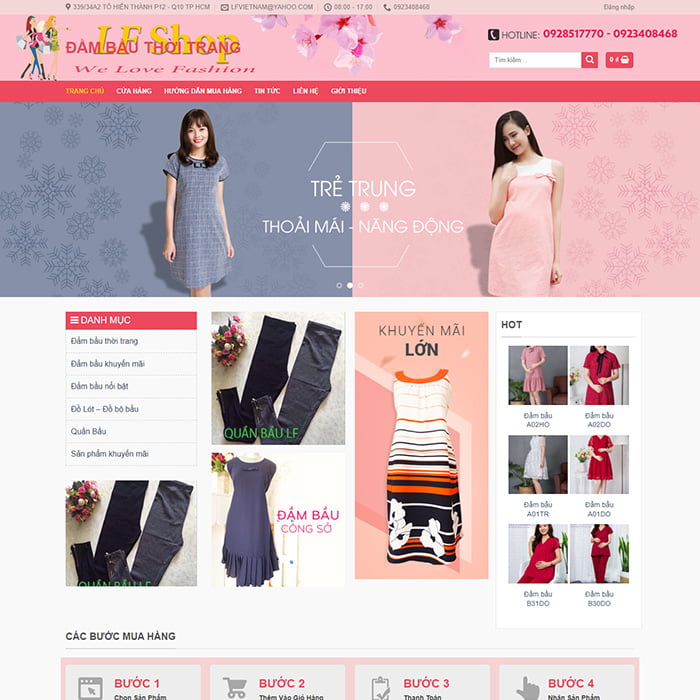 Mẫu Website Bán Thời Trang MA-472