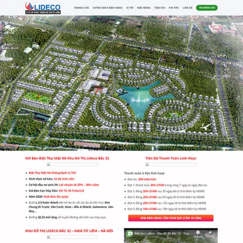Mẫu Website Bất Động Sản MA-477