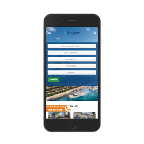 Mẫu Website Bất Động Sản MA-543