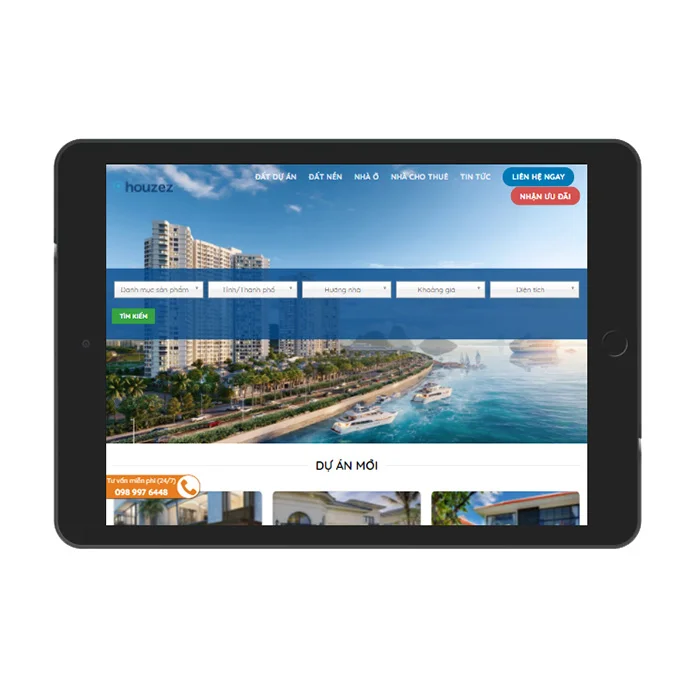 Thiết Kế Website Bất Động Sản MA-543