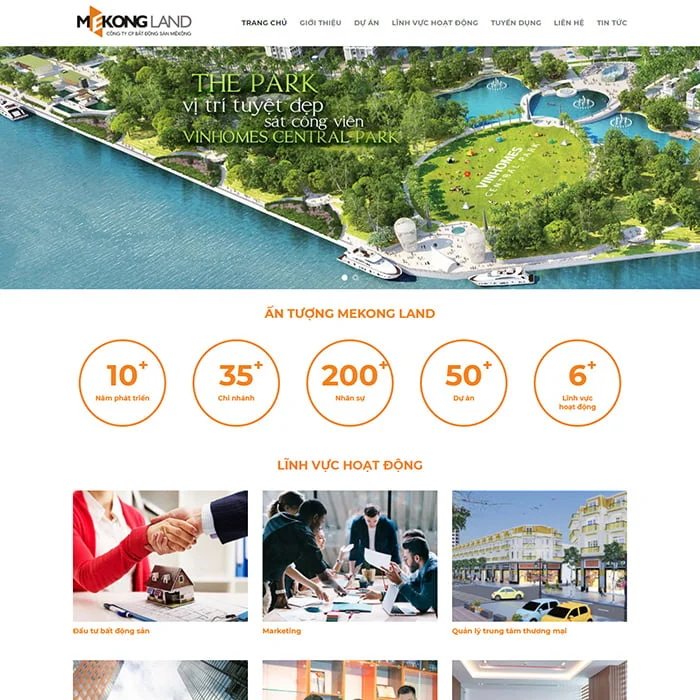 Thiết Kế Website Bất Động Sản MA-547