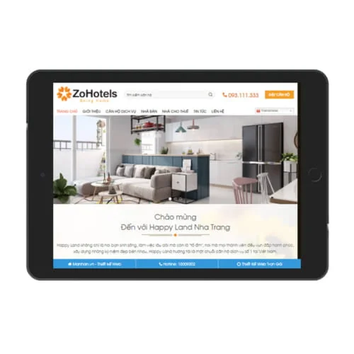Mẫu Website Bất Động Sản MA-548